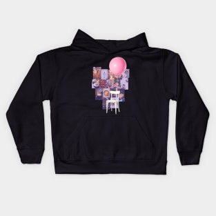 Coffee and balloon Kids Hoodie